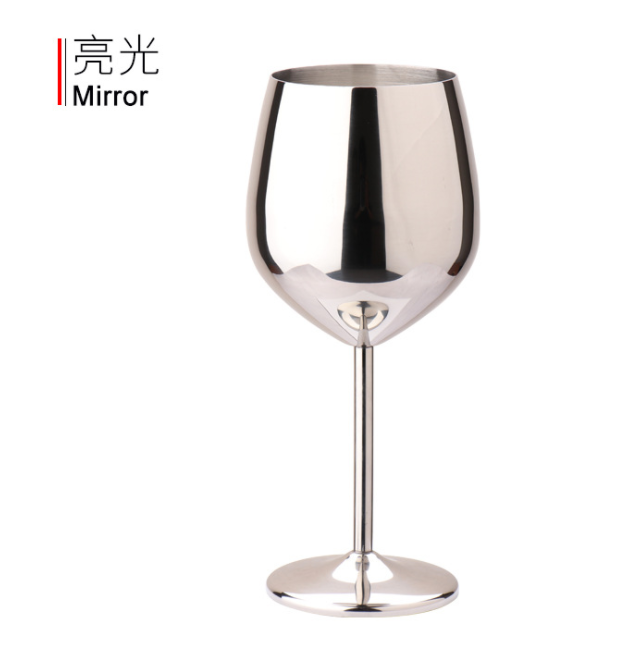 18/10 Stainless Steel wine Glass Stainless Steel Martini Cocktail Glass Wine Goblet