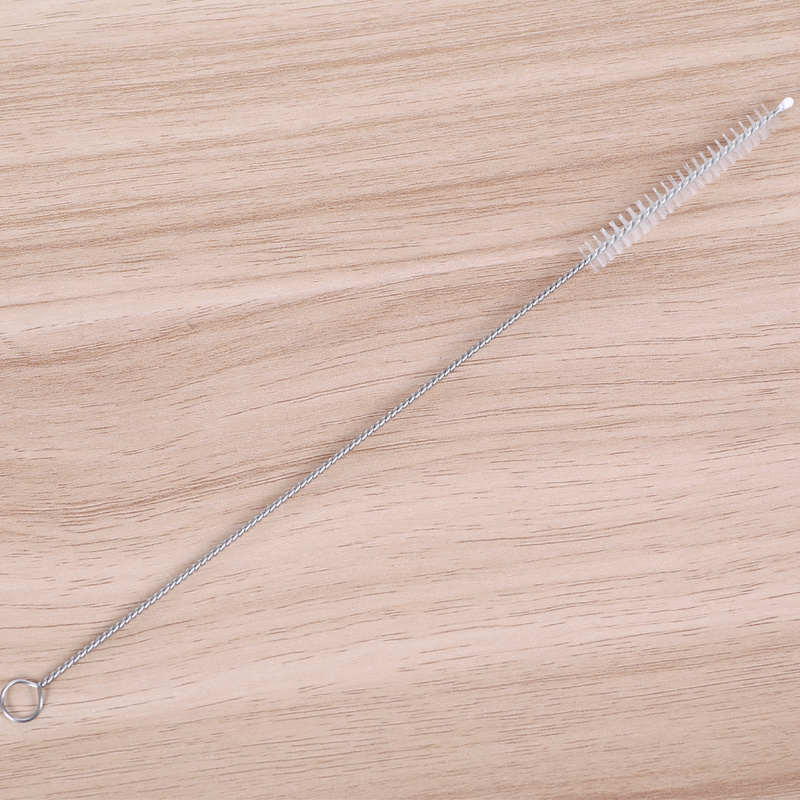 Stainless Steel Drinking Straw with Cleaning Brush Metal Straw and Brush Combination for Bar Accessories