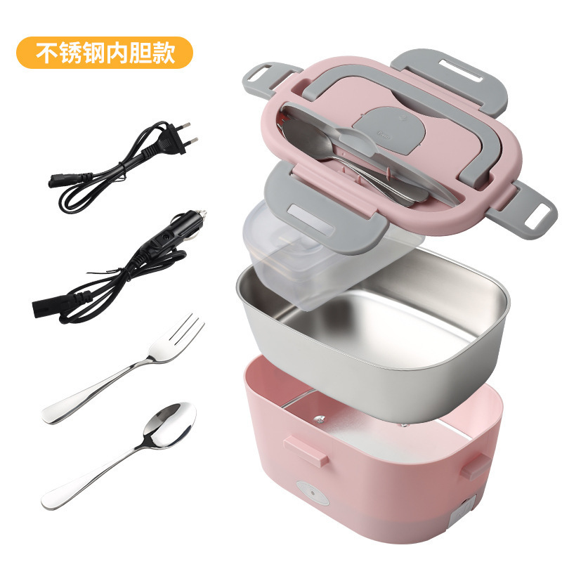 304 stainless steel home car  use USB electric heating element heating warmer food heater lunch box container