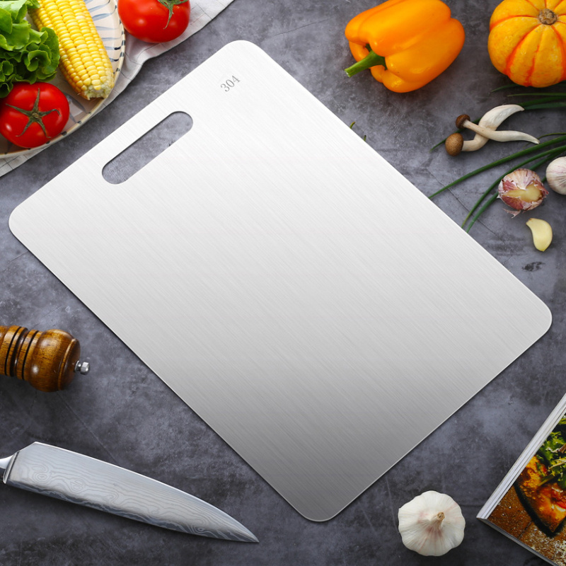 Hot Sale Healthy Stainless Steel 304 Food Cutting Board in Chopping Blocks