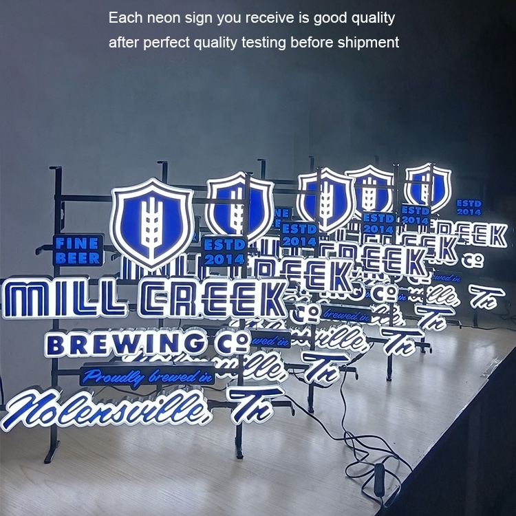 Custom Outdoor Indoor Customized Neon Signs Dreaming Led Light Wholesale Neon Beer Sign with Transformer