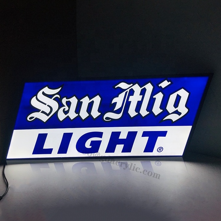 Light Box Sign Led Project Installation Letters Poster Display Signage Outdoor Slim Acrylic Led  Battery Light Box Sign