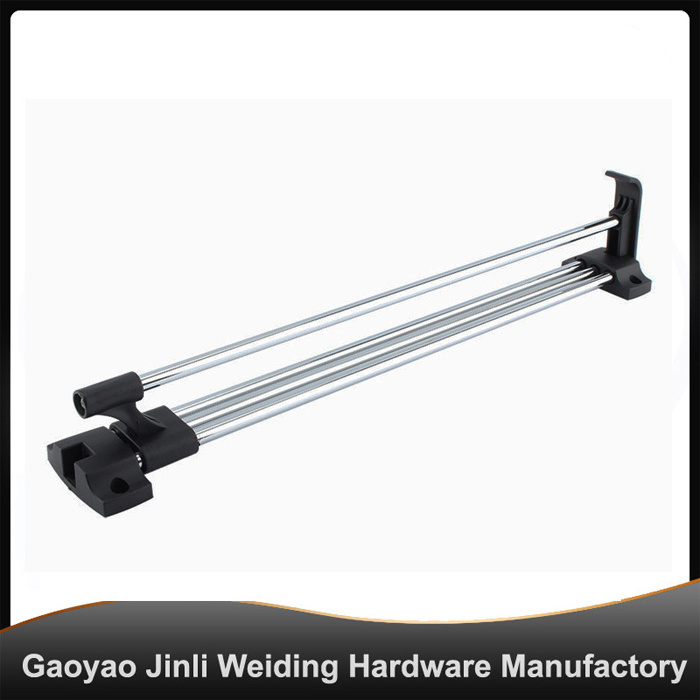 CH-10404 Wardrobe Chrome Pull Out Retractable Wardrobe Clothes Hanger Rail Towel Coat Racks Closet Rod