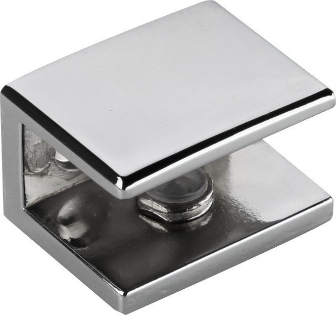 Zinc alloy glass shelf support for furniture hardware shelf holder clamp