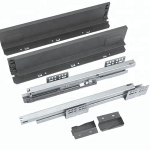 Full extension box undermount soft close drawer slide