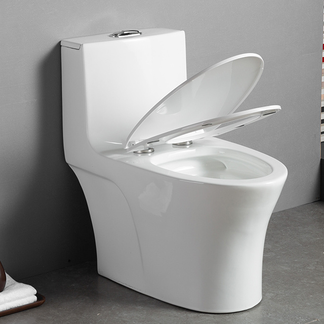 New Arrival White S-trap One Piece Ceramic Toilet Wc Piss Banheiro Closestool Dual Flush Toilets