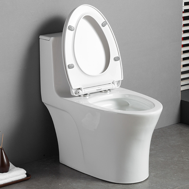 New Arrival White S-trap One Piece Ceramic Toilet Wc Piss Banheiro Closestool Dual Flush Toilets