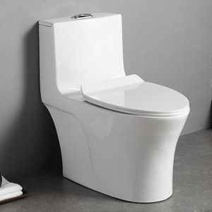 New Arrival White S-trap One Piece Ceramic Toilet Wc Piss Banheiro Closestool Dual Flush Toilets