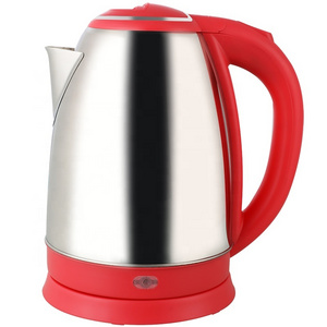 1.8L/1500W model 207C  best price brew kettle,fast boiling cordless kettle electric,red electric kettle stainless steel