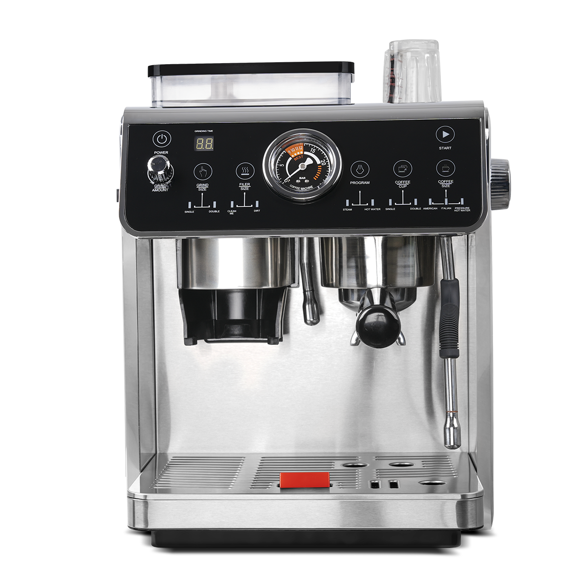 Italian Digital Semi-automatic Coffee Cup Making Cafetera espresso Machines Professional expresso Maker