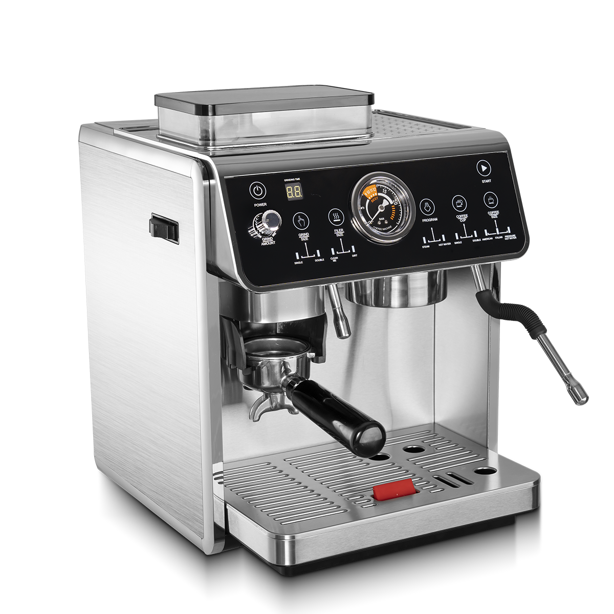 Italian Digital Semi-automatic Coffee Cup Making Cafetera espresso Machines Professional expresso Maker