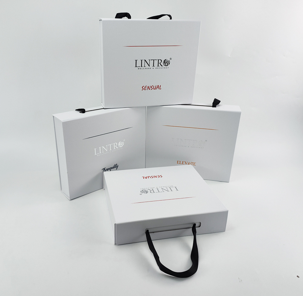 Luxury Magnetic Gift Box Packaging Folding Custom Logo Hard Rigid Cardboard Paper Black White Clothing Insert