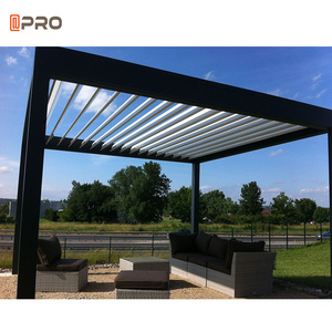 10X12 Con Paredes De Fierro En Alumini De Metal Exterieure Pergola