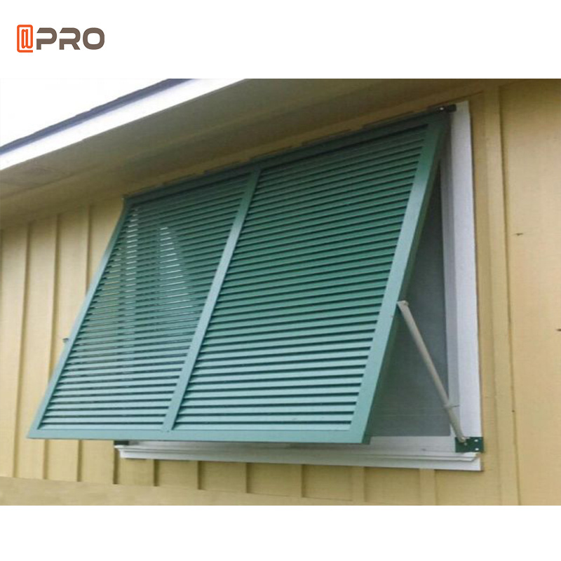 High quality outdoor rolling louver door aluminum alloy plantation shutter window