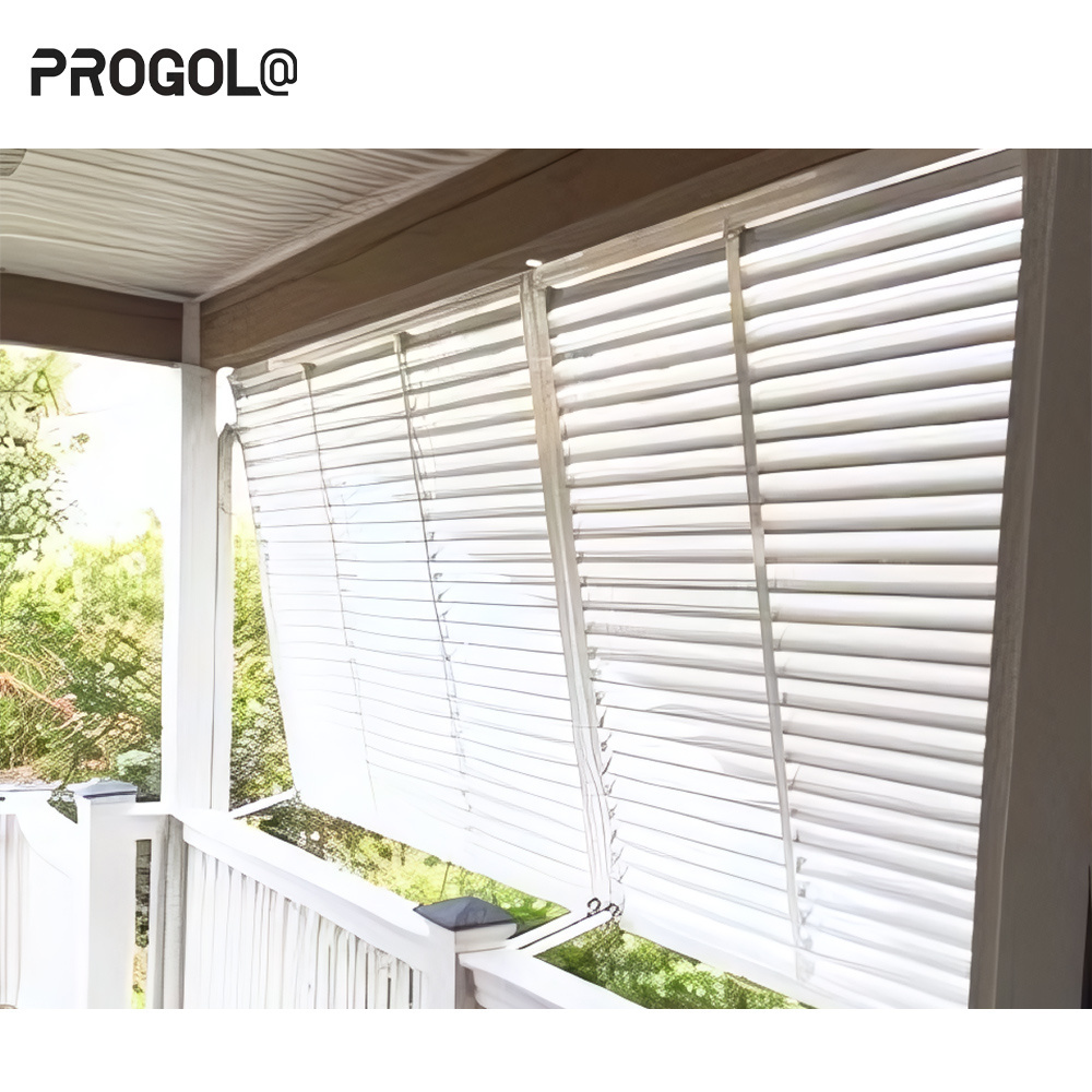 Modern Outdoor Waterproof Louvered Sunroof Pergola Sun Shade Sail with Aluminium Alloy Roller Plantation Shutter Slat