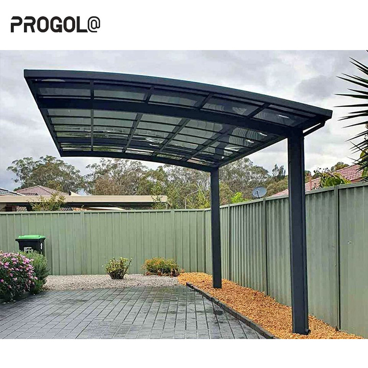 Aluminum Carports For Car Parking Polycarbonate Carport Garage Waterproof Sunscreen Cantilever Aluminum Carport Shelter