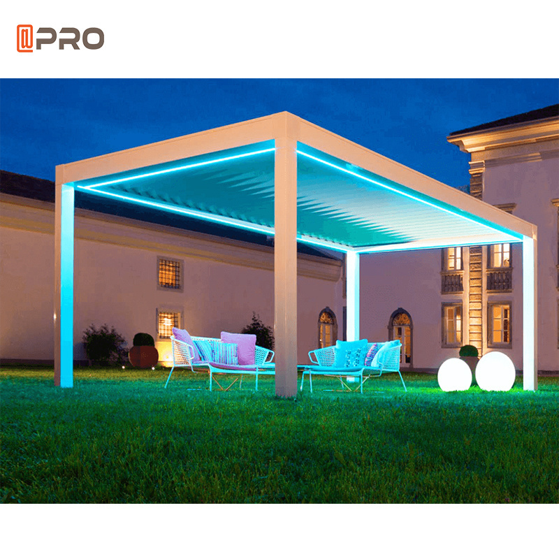 Outdoor Modern Aluminium Pergola Bioclimatique louvered  Aluminium  Bioclimatica  3X3m 3x4m 3x5m 4x4m 5x3m 6x4m Pergola