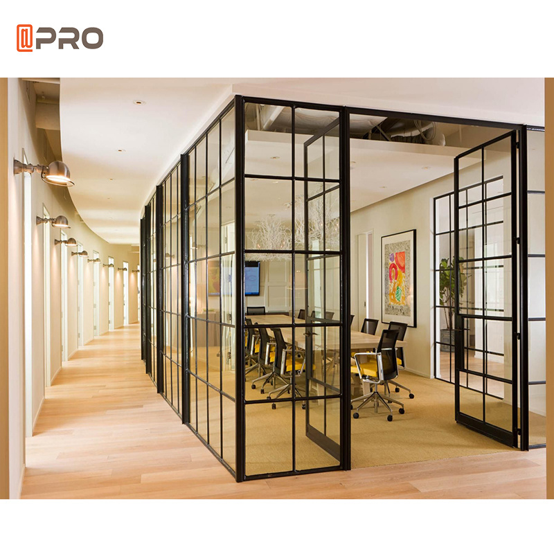 Customization Aluminium Frame  Simple Modern Design Workstation Interior Smart Glass Wall Office Partitions