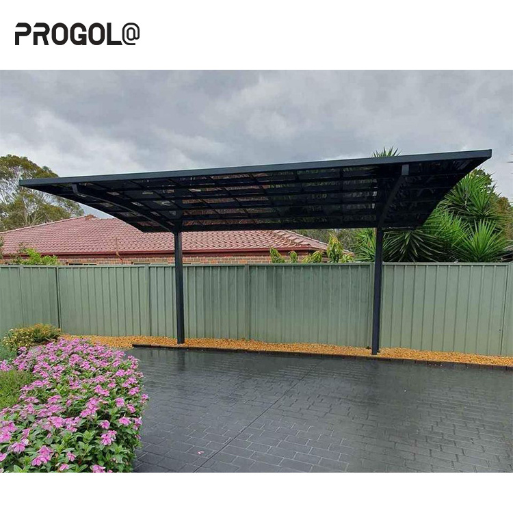 Aluminum Carports For Car Parking Polycarbonate Carport Garage Waterproof Sunscreen Cantilever Aluminum Carport Shelter