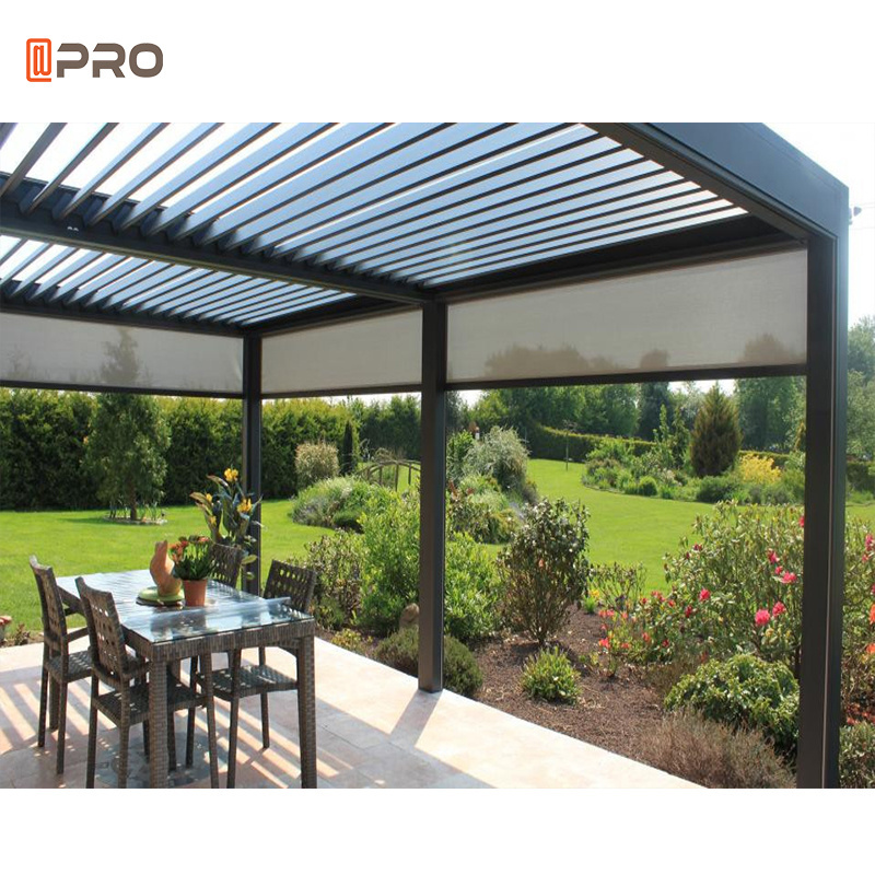 Outdoor Modern Aluminium Pergola Bioclimatique louvered  Aluminium  Bioclimatica  3X3m 3x4m 3x5m 4x4m 5x3m 6x4m Pergola