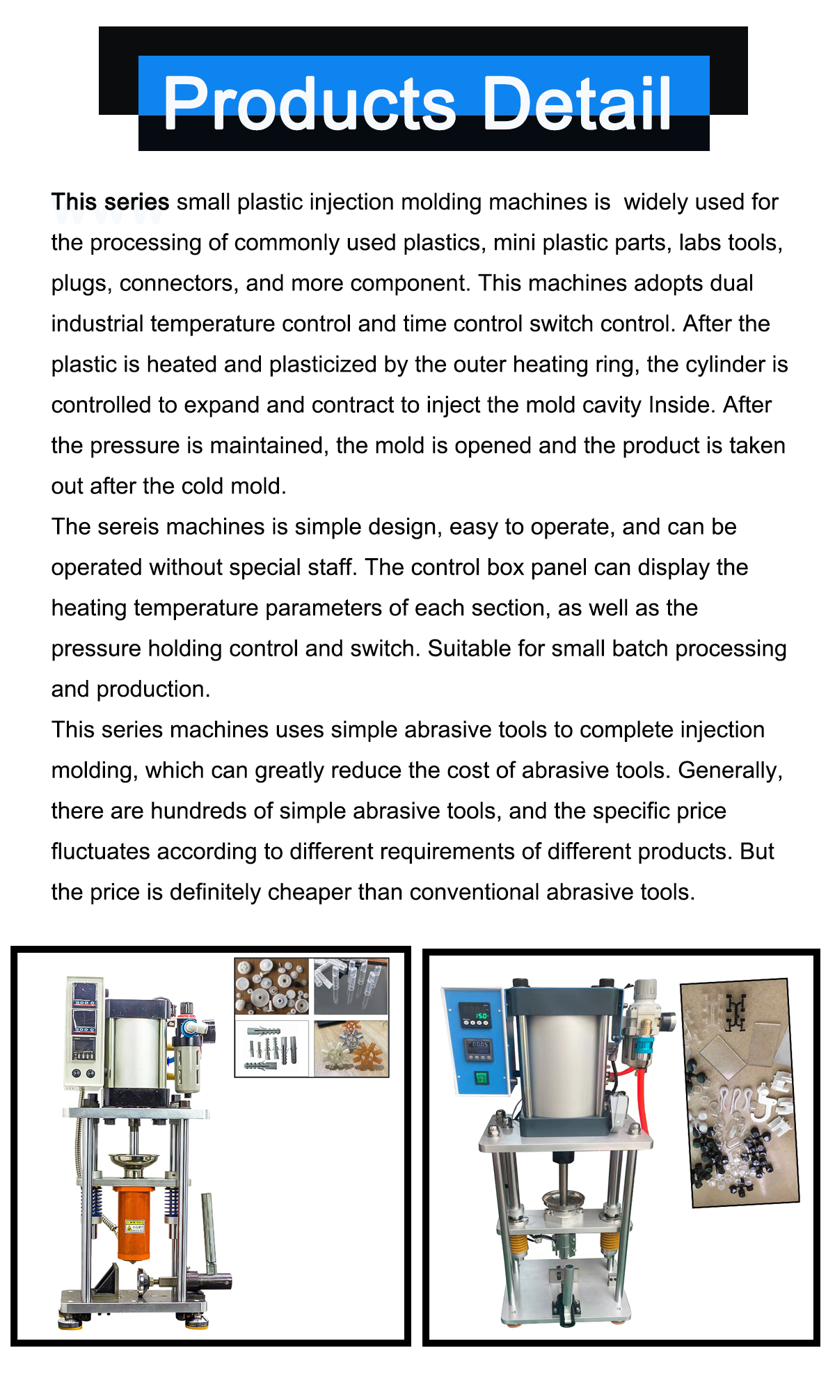 High Efficiency Vertical Injection Molding Machine Plastic Injection Moulding Machine