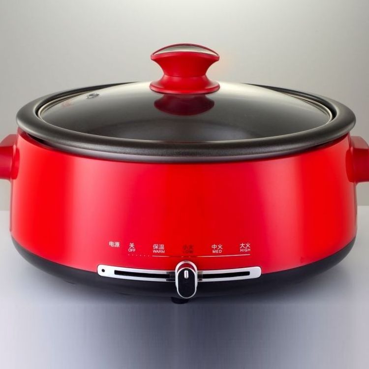 Factory direct sale mini hot pot multifunctional skillets electric steamer cooking hot pot 4l