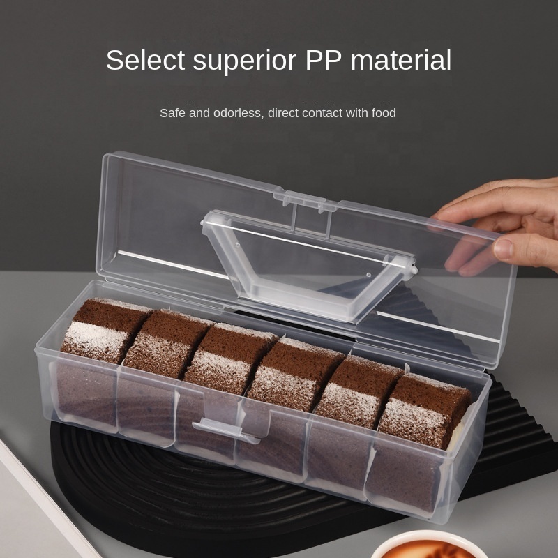 Clear Hard Plastic Packaging For Cake Dessert Reusable Refrigerated Portable Storage Box