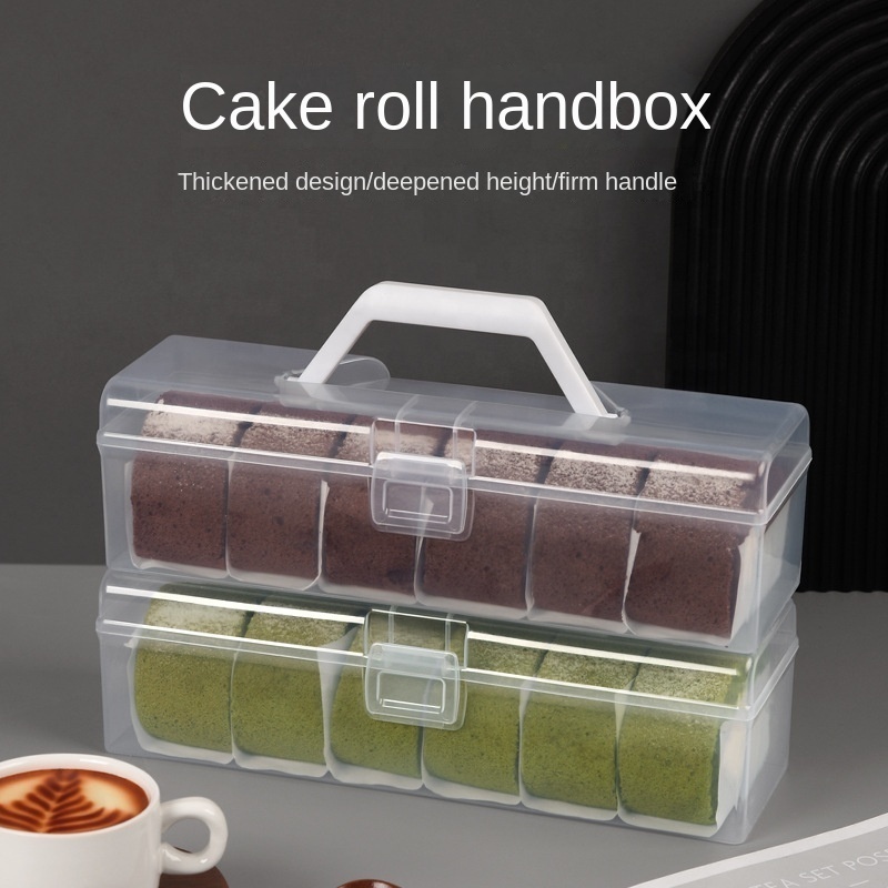 Clear Hard Plastic Packaging For Cake Dessert Reusable Refrigerated Portable Storage Box