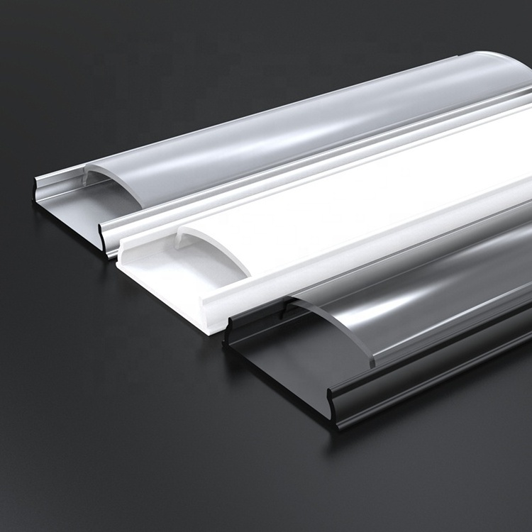 With Milky Cover Prismatic High Pressure Connecting U Shape Led Aluminum Channel System Plastic Cover//