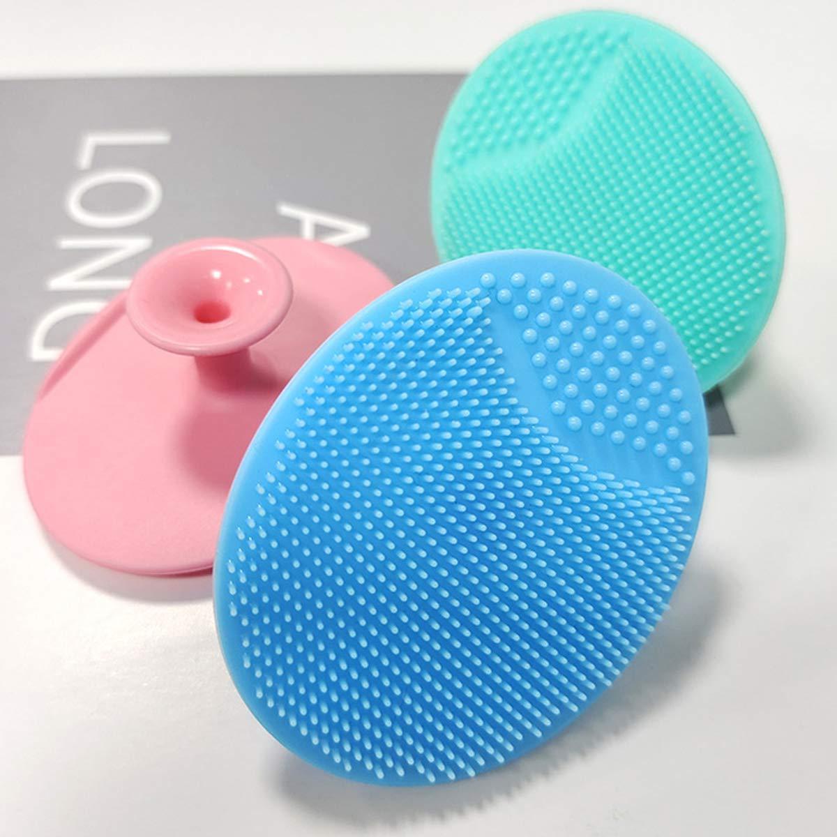 Ultra Soft Silicone Anti-Bacterial Body Shower Massage Silicone Baby massage Bath Brush body scrubber pink