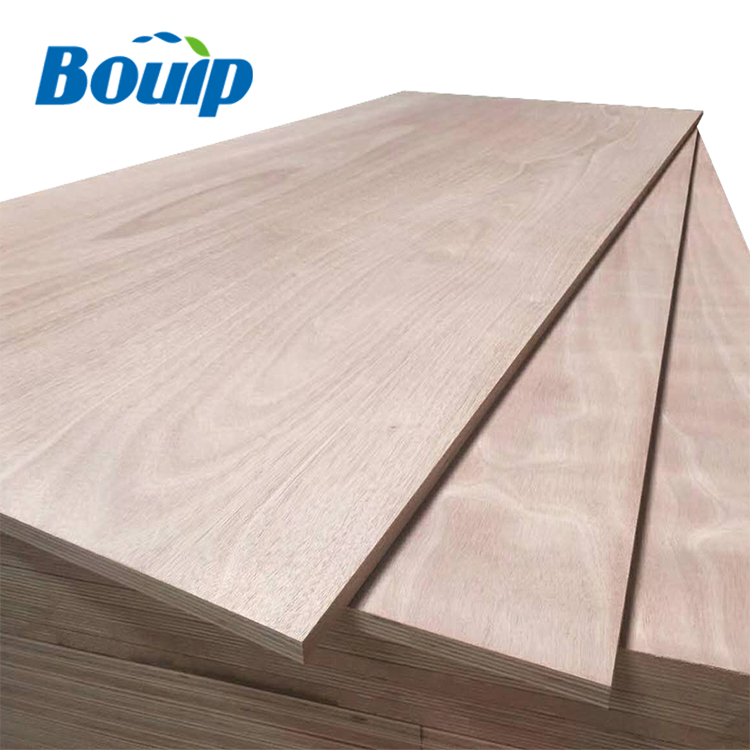 China Factory Wholesales 12mm Okoume Face Veneer Plywood Used For Cabinet E1 E0 Glue