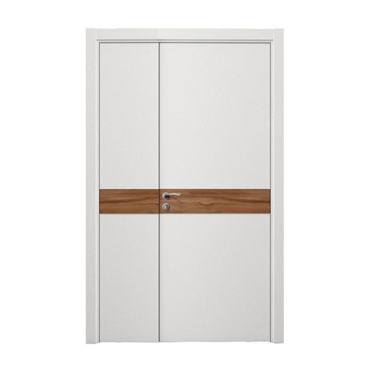 In Stock Walnut Wood Interior Painted Building Finishing Material Clear-Cut Texture Red Oak Veneer Door