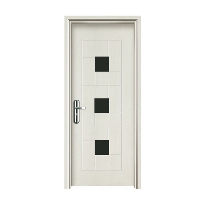 Brand New Room Composite Popular Internal Decorative Simple Design Style Wpc Waterproof Bathroom Door Glass