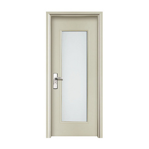 Brand New Room Composite Popular Internal Decorative Simple Design Style Wpc Waterproof Bathroom Door Glass