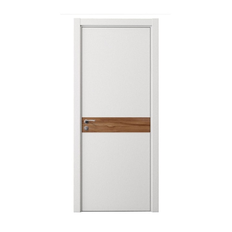 In Stock Walnut Wood Interior Painted Building Finishing Material Clear-Cut Texture Red Oak Veneer Door