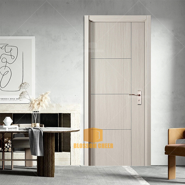 Simple Design Wooden Bedroom Kerala Door Interior Bedroom Door bedroom Security Melamine Door With Frame For Villa Home