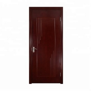 High Quality Ribbon Series MDF Lattice Structure Expensive Wood Apartment Room Door Design