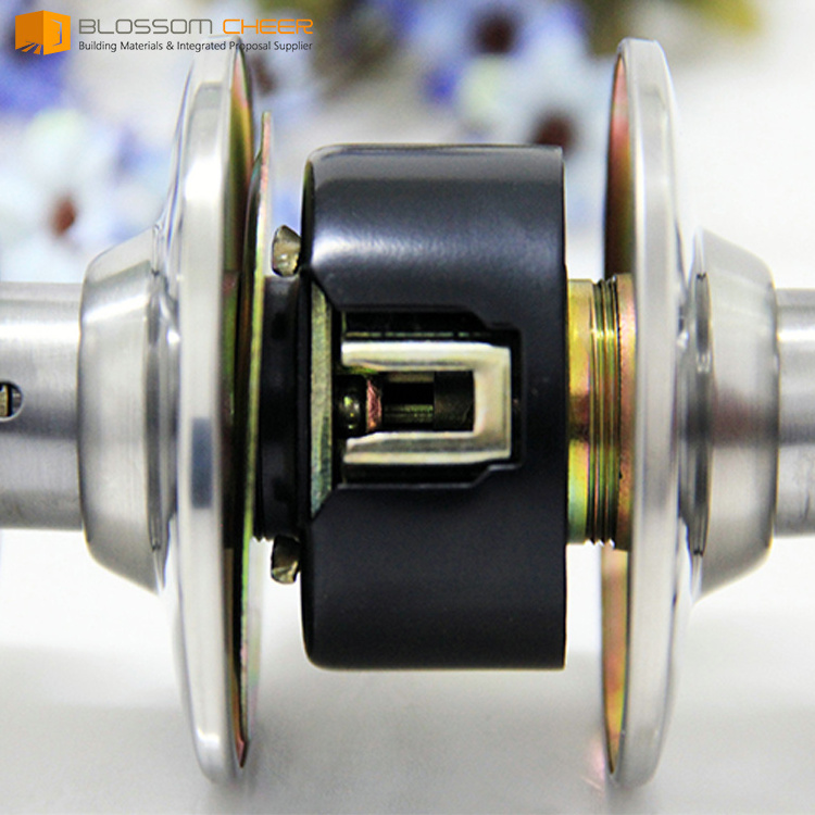 Aluminum Alloy Key Interior Door Lock Entrance Room Bathroom Kitchen Door Knobs Round Knob Door Lock