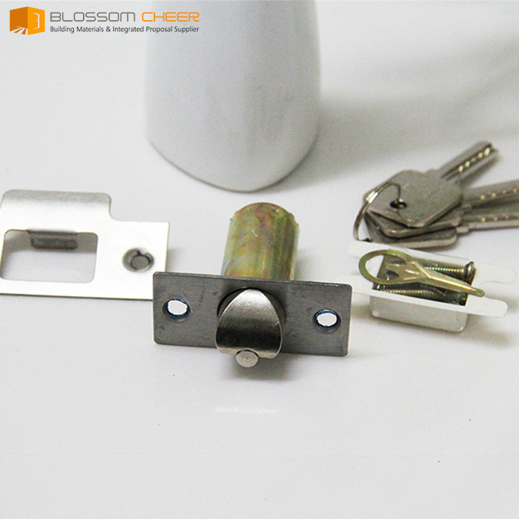 Aluminum Alloy Key Interior Door Lock Entrance Room Bathroom Kitchen Door Knobs Round Knob Door Lock