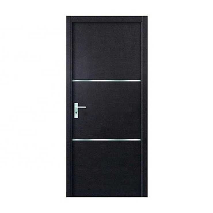 Modern Design Style Swing Single Panel Doors Residential Wood Veneer Interior House Door With Frames For Room Internal Slab Door