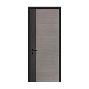 Door home solid wood melamine restaurant door wooden frameless interior wood door