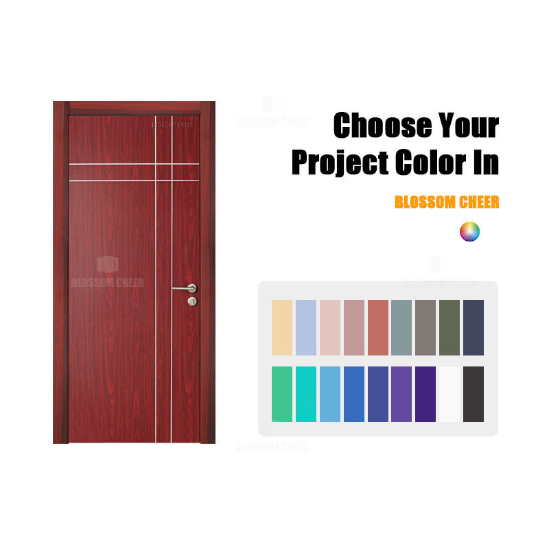 Brand New Waterproof Wpc Factory Board Design Louver Panel Wood Plastic Composite WPC Bathroom Toilet Door For Houses