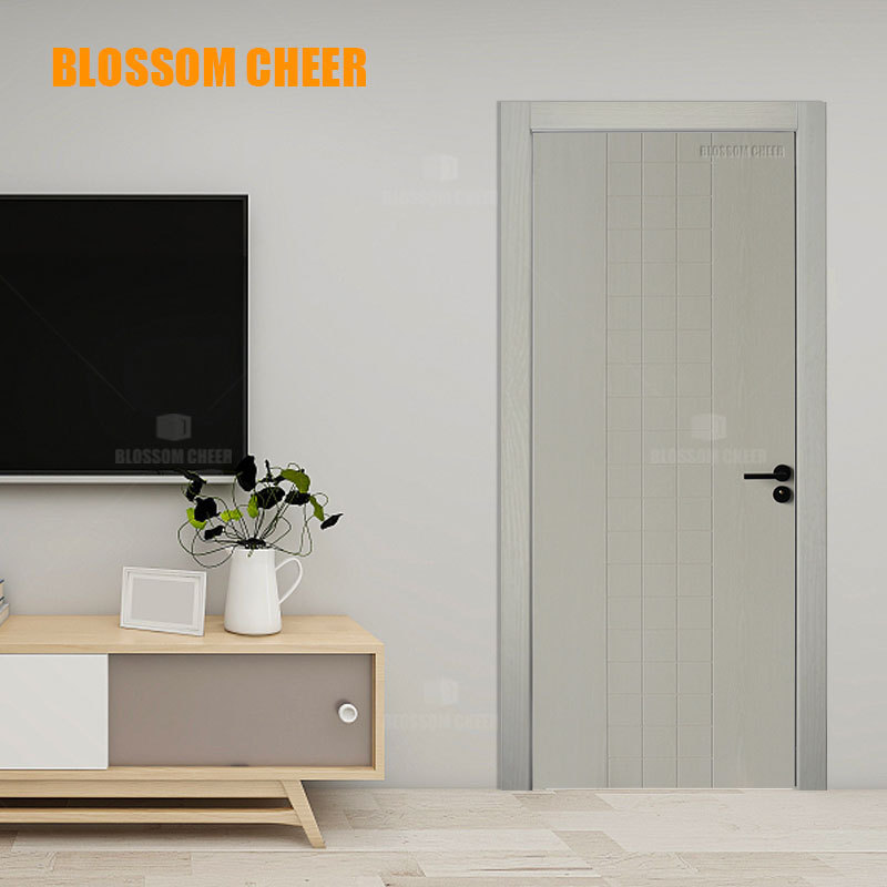 Cheap Price Doors Frame Panel Skin Out Wall Board Mold Waterproof White Swing Graphic Design French Apartment Plywood WPC Door