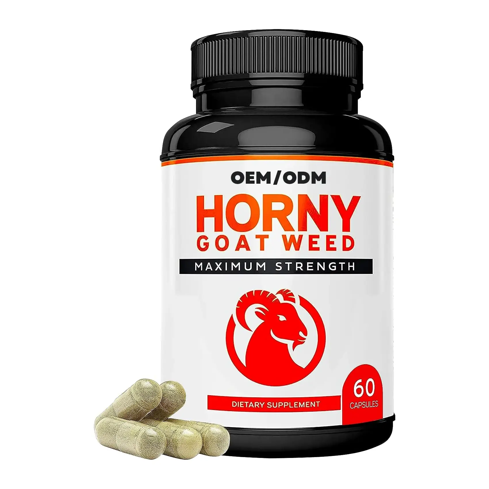 New arrival OEM Horny Goat Weed Capsule With Maca Root  With Ginseng Root Supplements  For Men