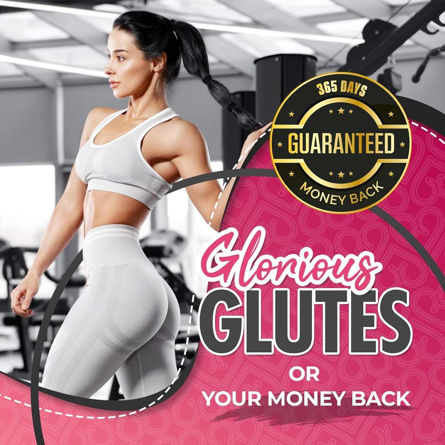 Premium Butt Enhancement Pills - Max Boost Glute Growth Supplement to Tighten&Firm and Lift Booty and Hips Support Customization