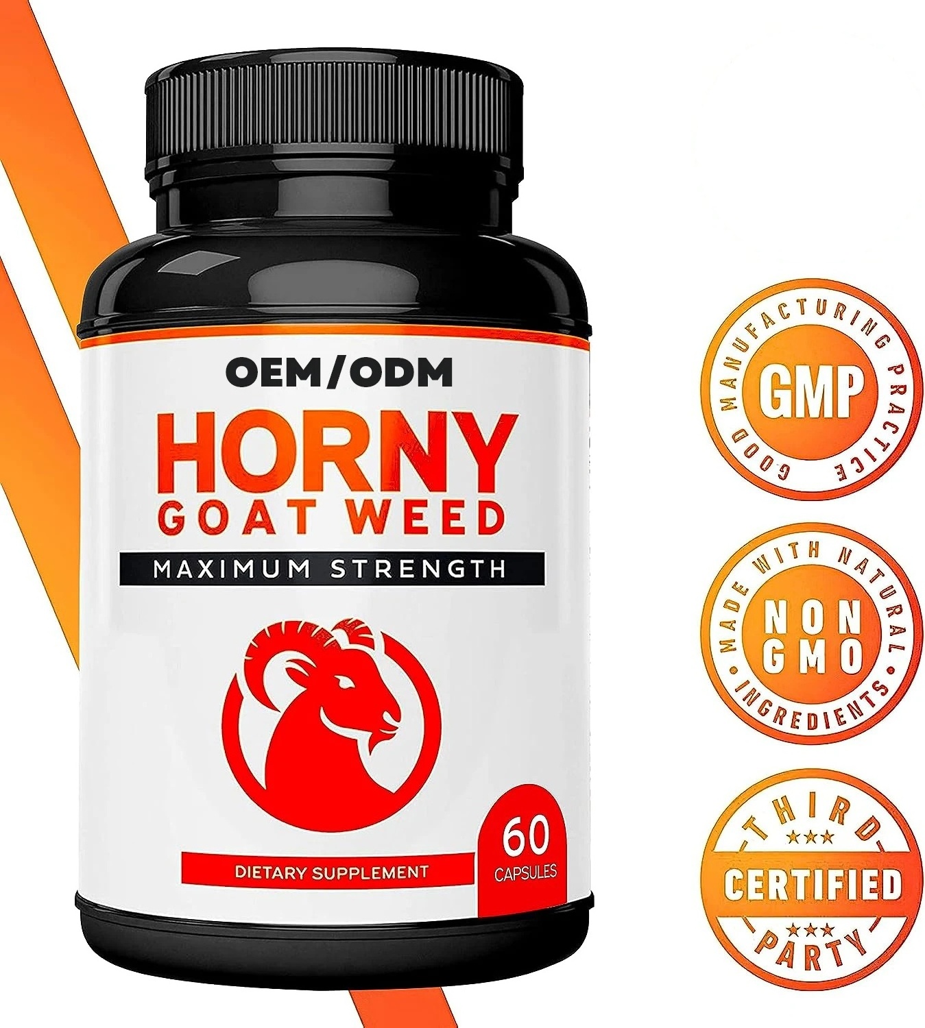 New arrival OEM Horny Goat Weed Capsule With Maca Root  With Ginseng Root Supplements  For Men