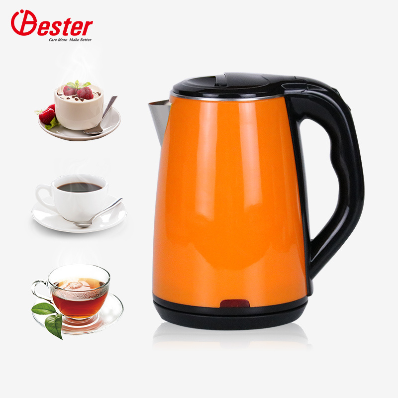 1.8l Jacketed Water tea Kettle Cool Touch Electric Keep Warm Double Wall Jug Kettle