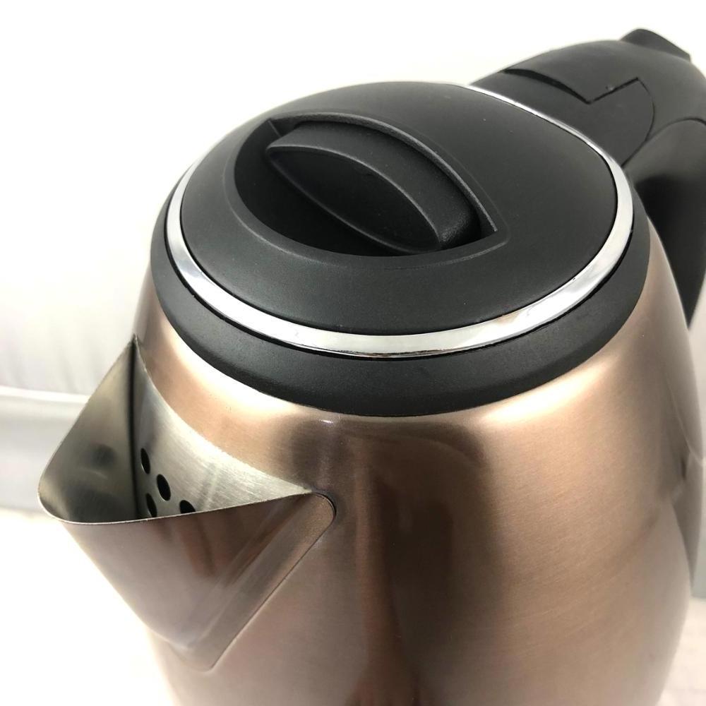 1.8 liter Brown coating Stainless steel hot water electric kettle