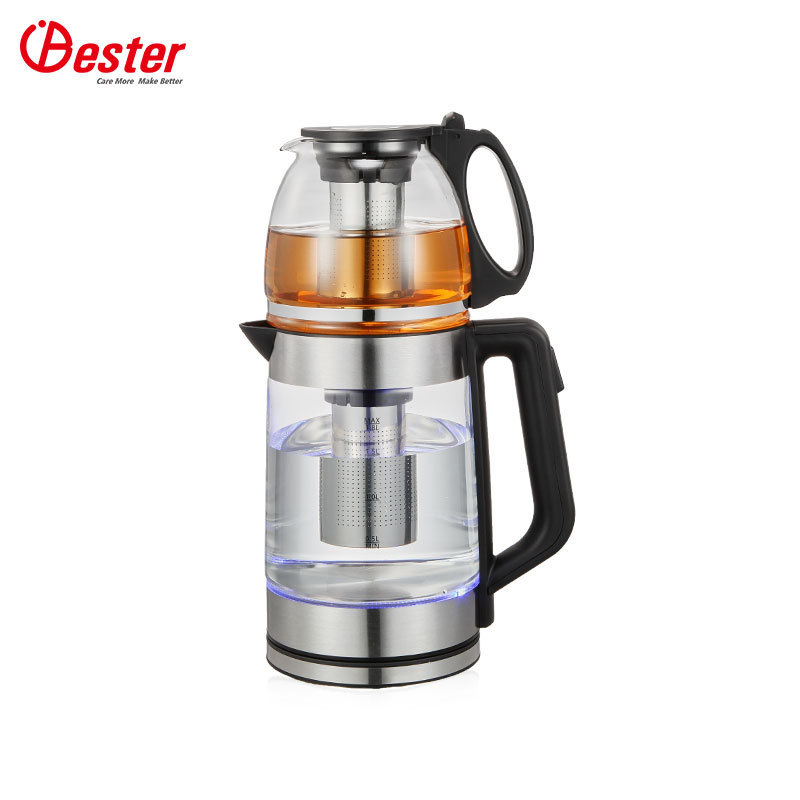 glass kettle 2 cup electric kettle coffee afternoon tea teapot set transparent water kettle