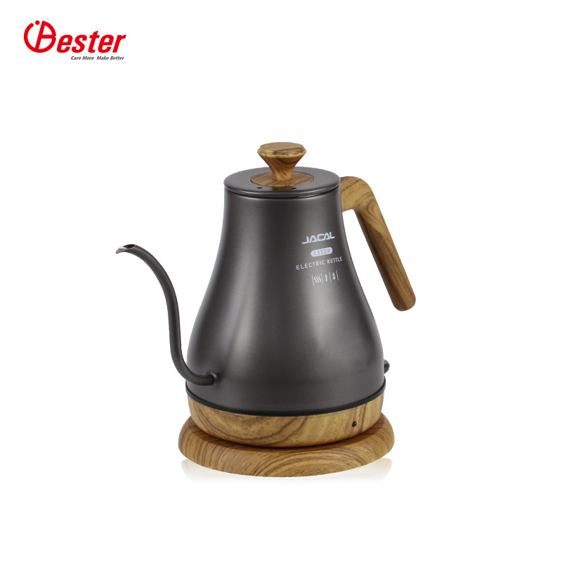 1.2L Long Spout Stainless Steel Tea Kettle With Cord Electric Goose Neck Kettle